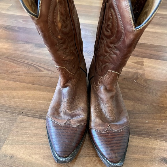 Genuine leather armadillo cowboy boots - Picture 7 of 9